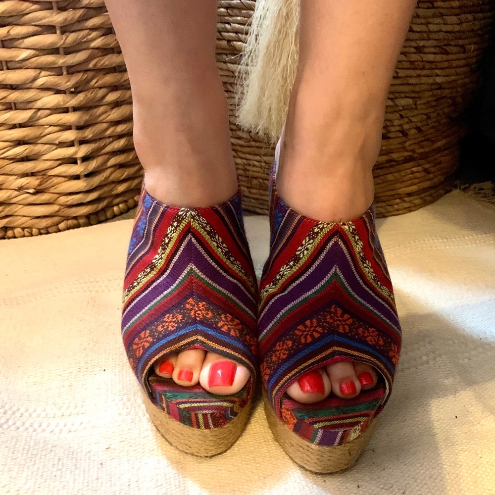 Boho wedges